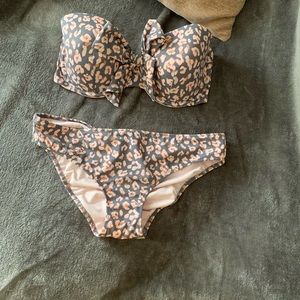 Cheetah print bathing suit